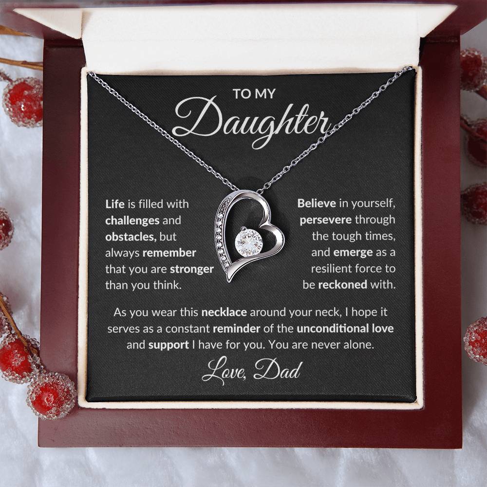 To My Daughter | Forever Love Necklace | Love Dad