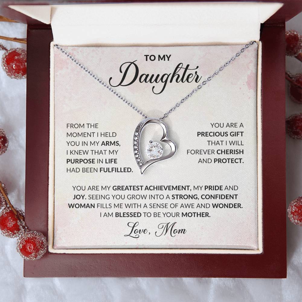 To My Daughter | Forever Love Necklace | Love Mom