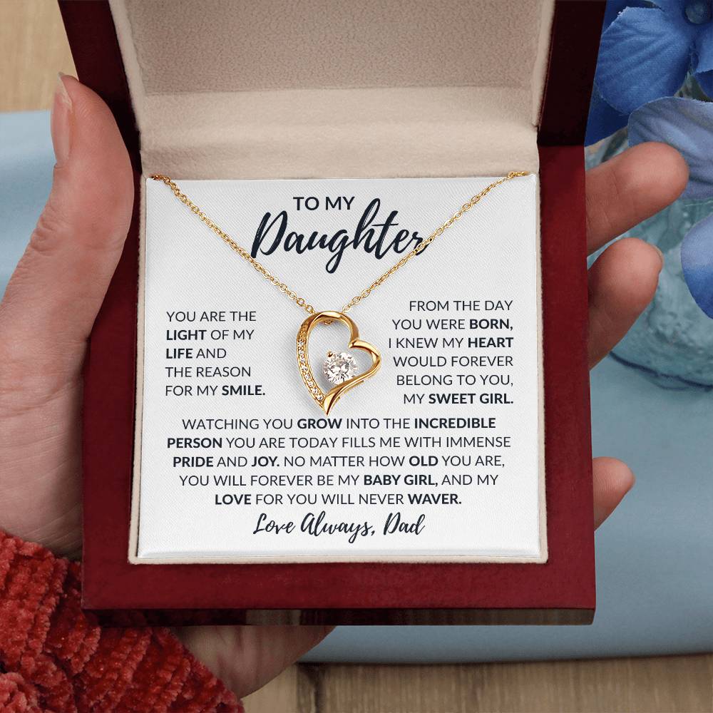 To My Daughter | Forever Love Necklace | Love Always Dad