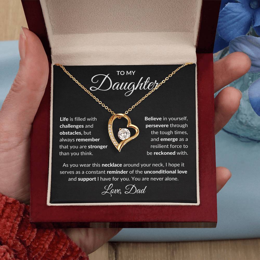 To My Daughter | Forever Love Necklace | Love Dad