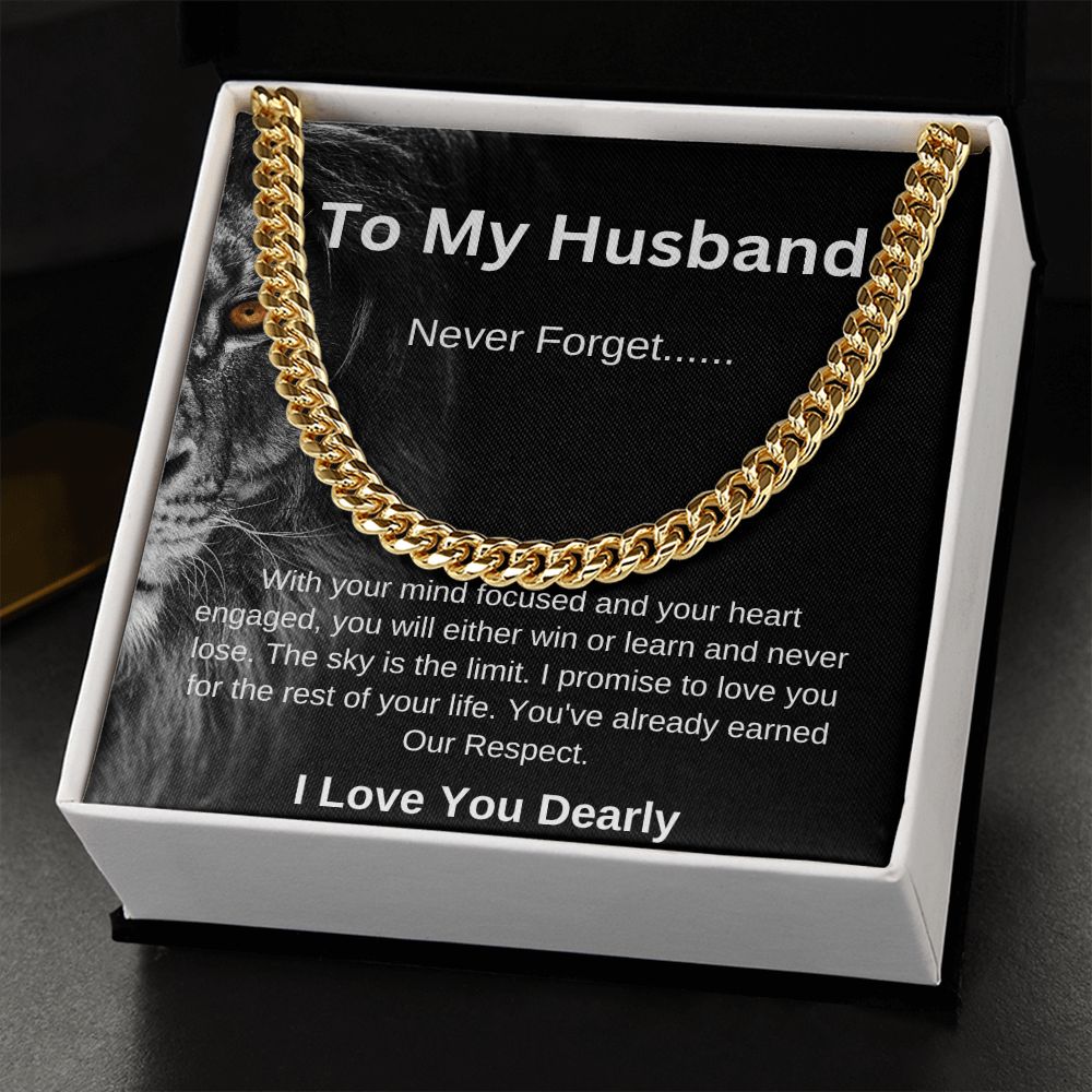 To my husband | Cuban Link Necklace