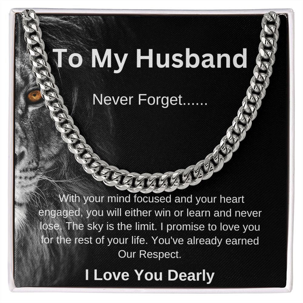 To my husband | Cuban Link Necklace