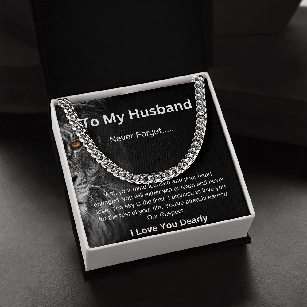 To my husband | Cuban Link Necklace