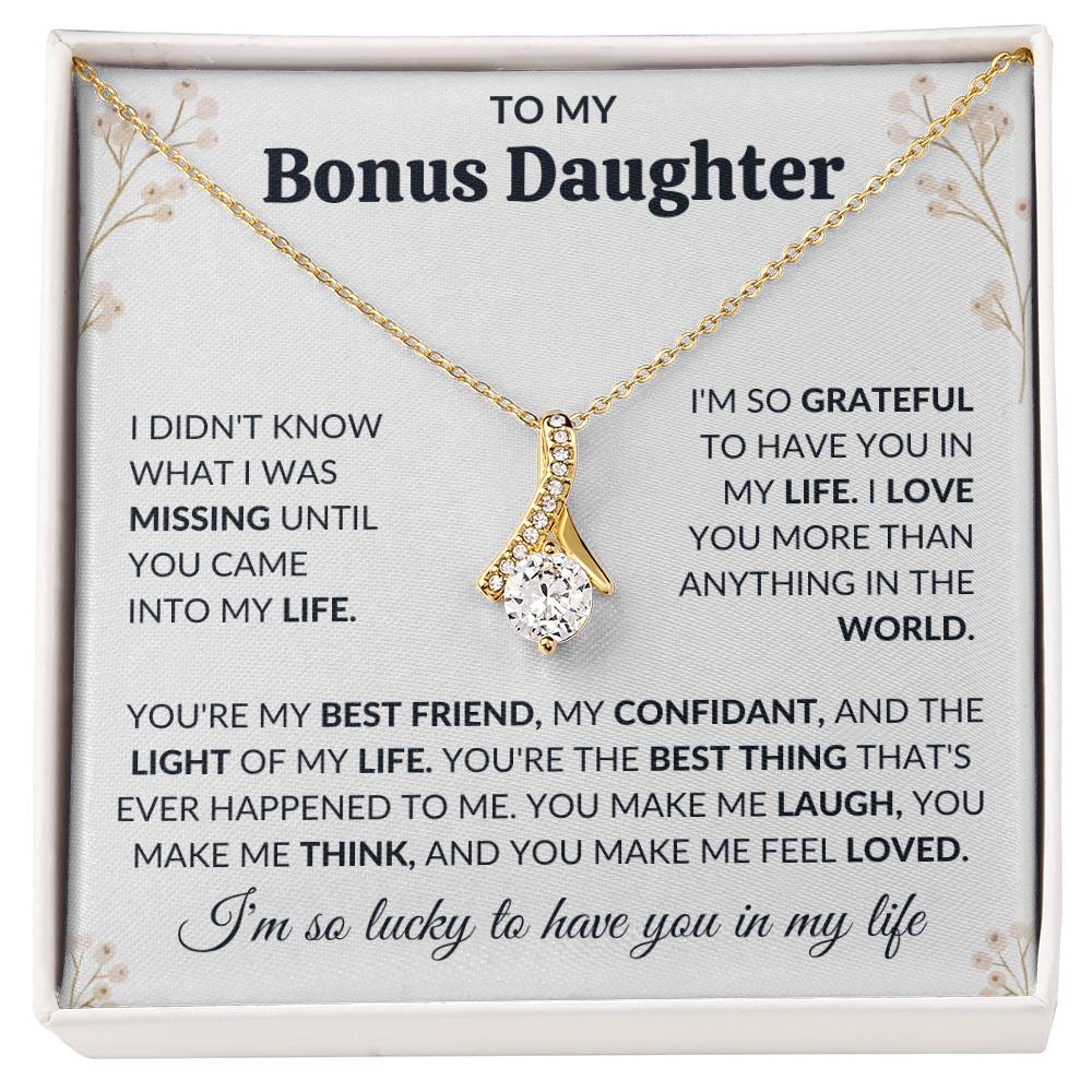 To My Bonus Daughter | Alluring Beauty Necklace | Limited Supply