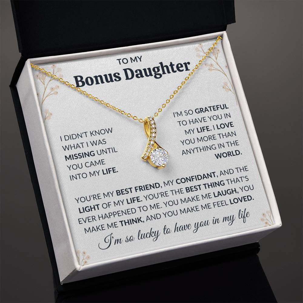 To My Bonus Daughter | Alluring Beauty Necklace | Limited Supply