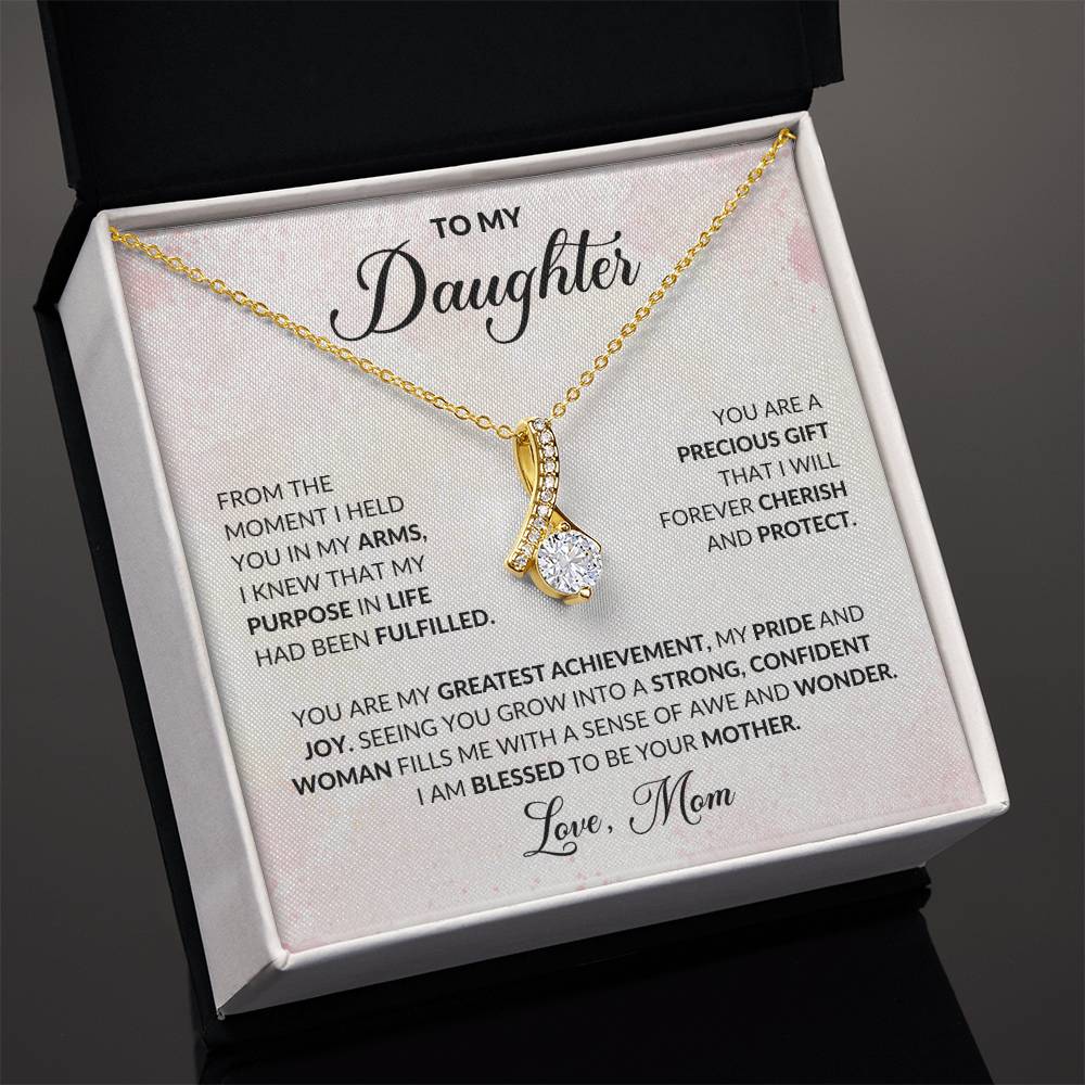 To My Daughter | Alluring Beauty Necklace | Love Mom