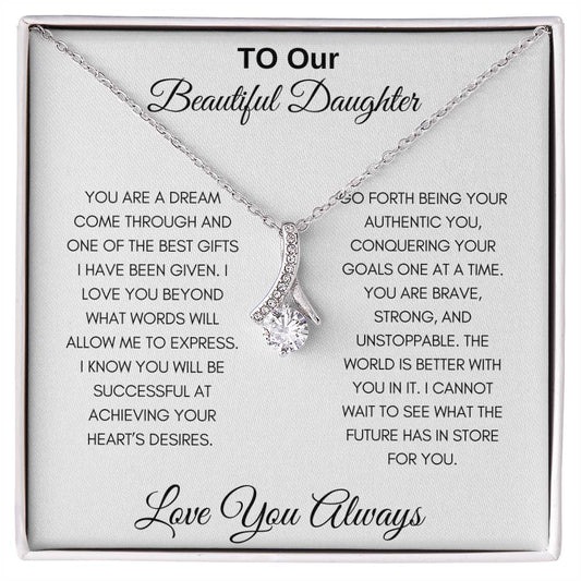 To Our Beautiful Daughter | Alluring Beauty Necklace