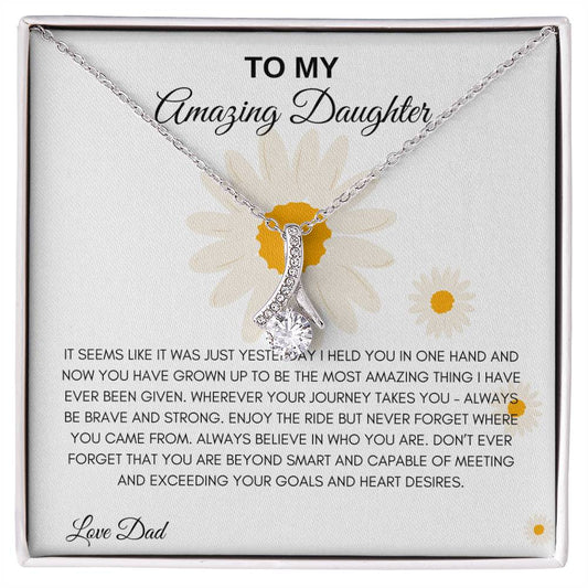 To My Amazing Daughter | Alluring Beauty Necklace | Love Dad