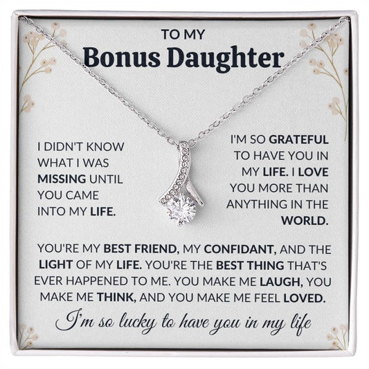 To My Bonus Daughter | Alluring Beauty Necklace | Limited Supply