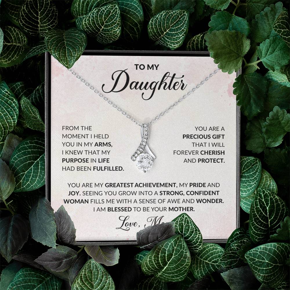 To My Daughter | Alluring Beauty Necklace | Love Mom