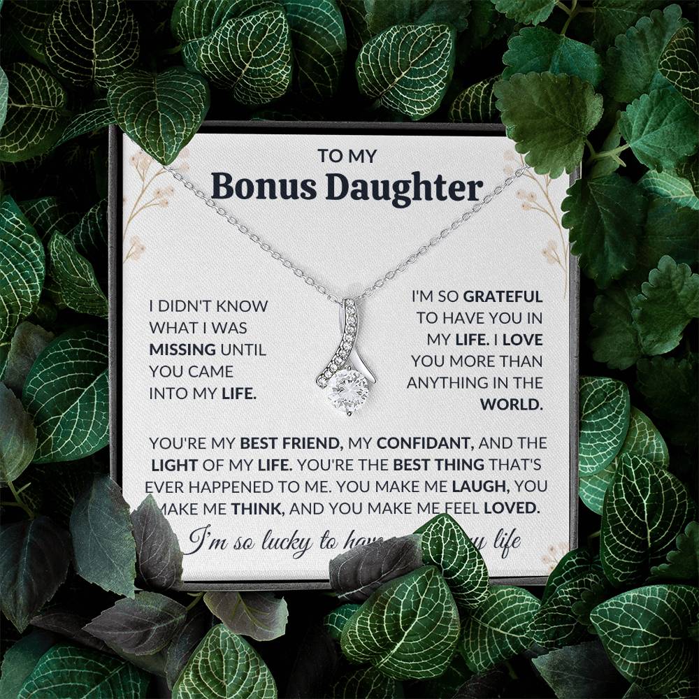 To My Bonus Daughter | Alluring Beauty Necklace | Limited Supply