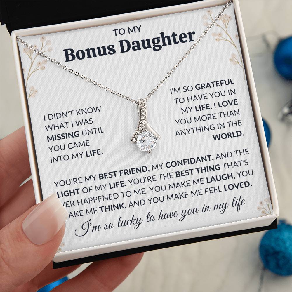 To My Bonus Daughter | Alluring Beauty Necklace | Limited Supply