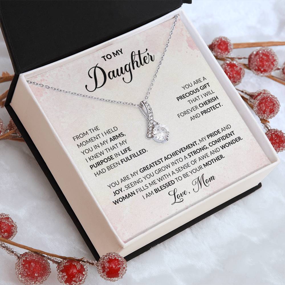 To My Daughter | Alluring Beauty Necklace | Love Mom