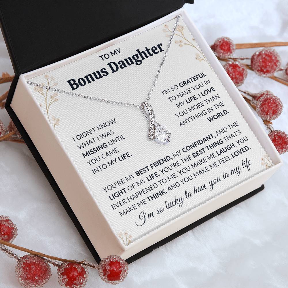 To My Bonus Daughter | Alluring Beauty Necklace | Limited Supply