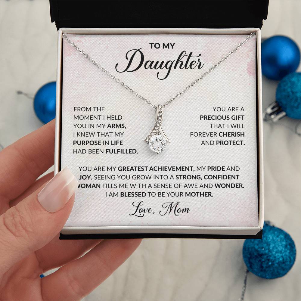 To My Daughter | Alluring Beauty Necklace | Love Mom