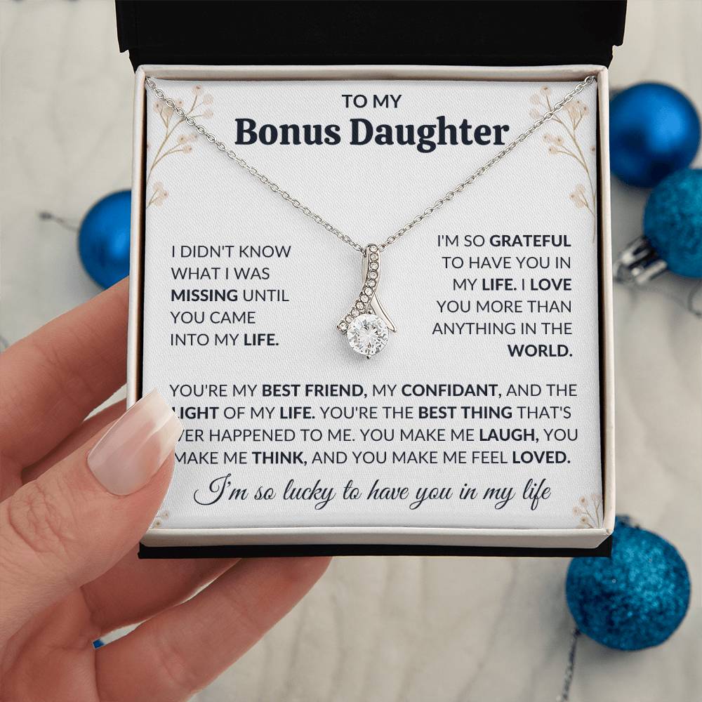 To My Bonus Daughter | Alluring Beauty Necklace | Limited Supply