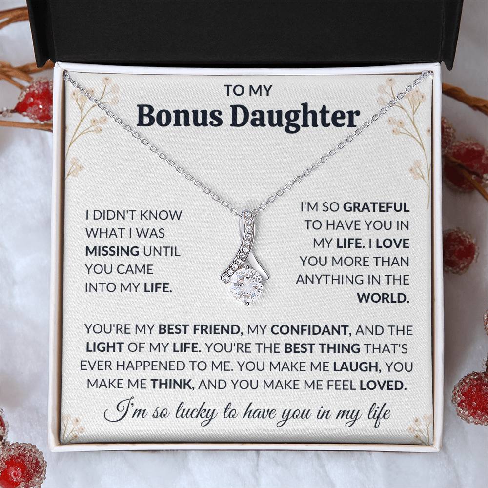 To My Bonus Daughter | Alluring Beauty Necklace | Limited Supply