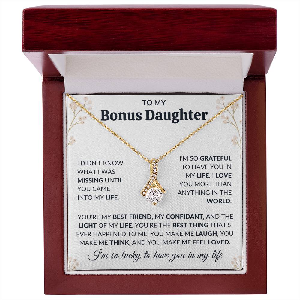 To My Bonus Daughter | Alluring Beauty Necklace | Limited Supply