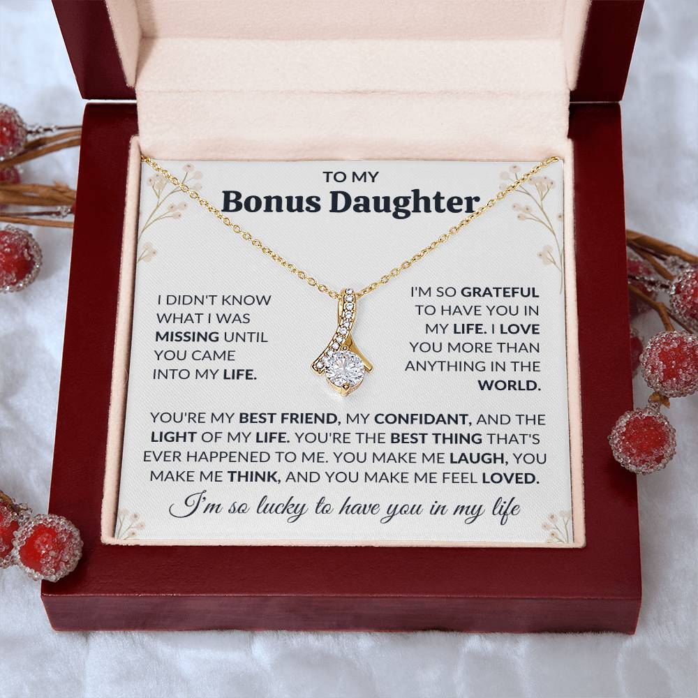 To My Bonus Daughter | Alluring Beauty Necklace | Limited Supply