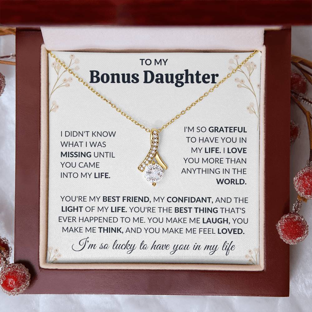 To My Bonus Daughter | Alluring Beauty Necklace | Limited Supply