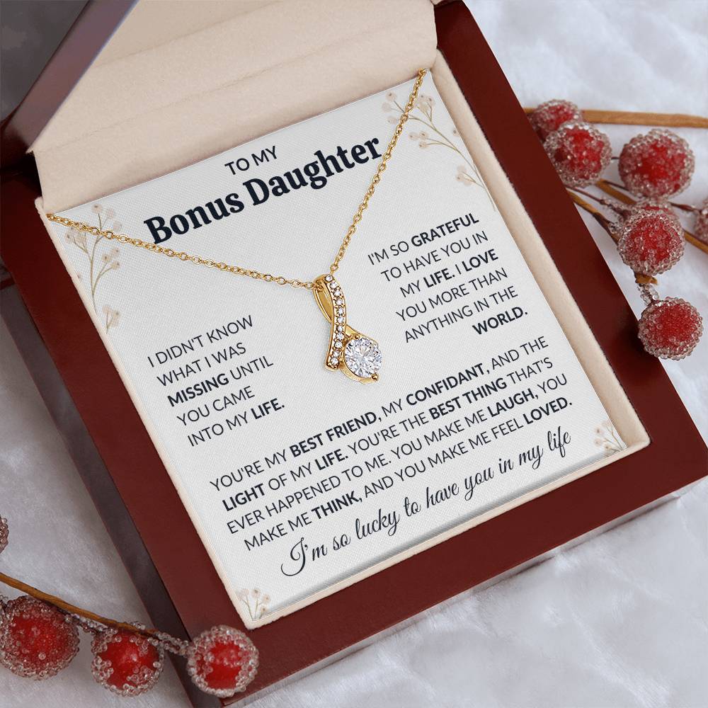 To My Bonus Daughter | Alluring Beauty Necklace | Limited Supply