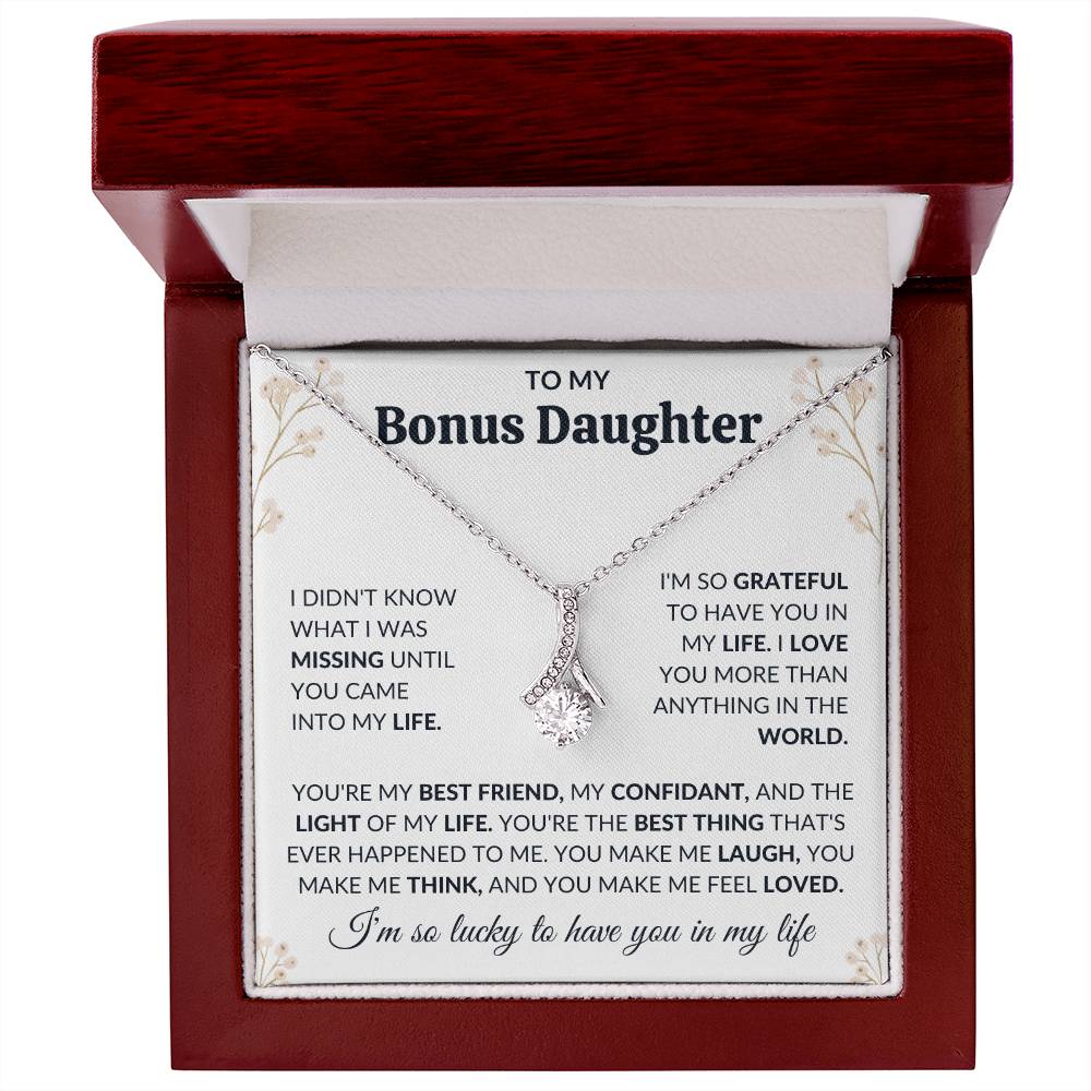 To My Bonus Daughter | Alluring Beauty Necklace | Limited Supply