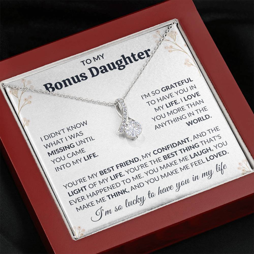 To My Bonus Daughter | Alluring Beauty Necklace | Limited Supply