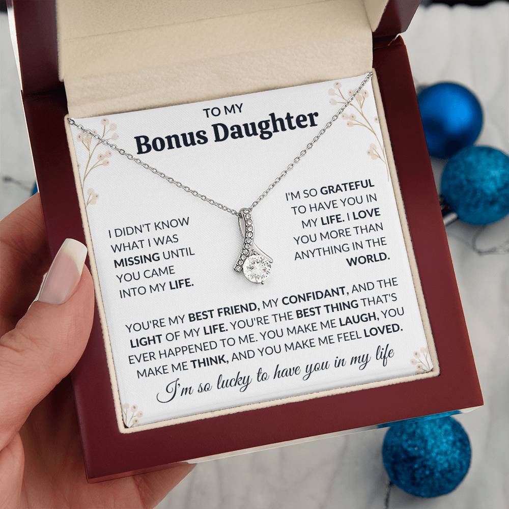 To My Bonus Daughter | Alluring Beauty Necklace | Limited Supply