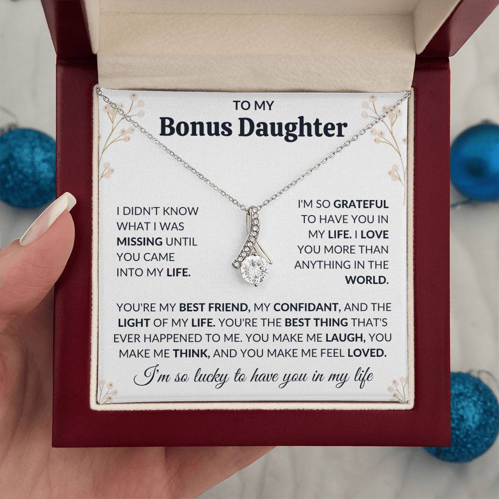 To My Bonus Daughter | Alluring Beauty Necklace | Limited Supply