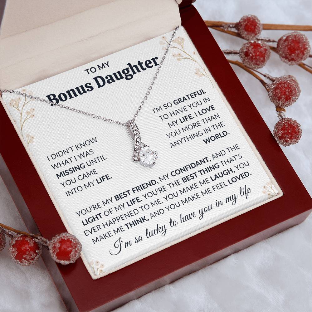 To My Bonus Daughter | Alluring Beauty Necklace | Limited Supply