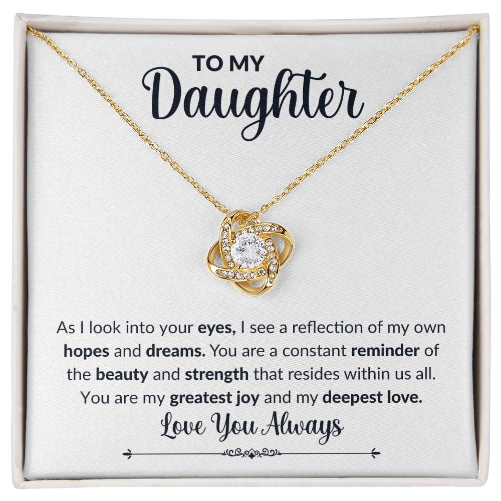 To My Daughter | Love Knot Necklace | Love You Always