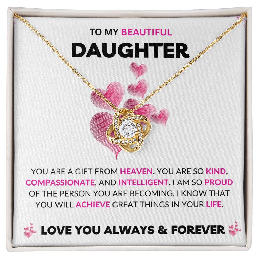 To My Daughter | Love Knot Necklace | Love You Always