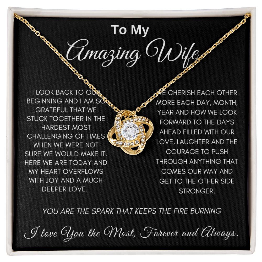 Amazing Wife | Love Knot Necklace