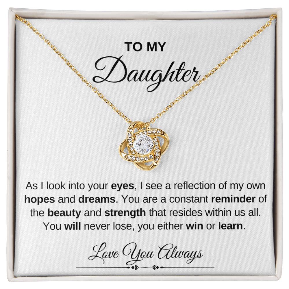 To My Daughter | Love Knot Necklace | Love You Always