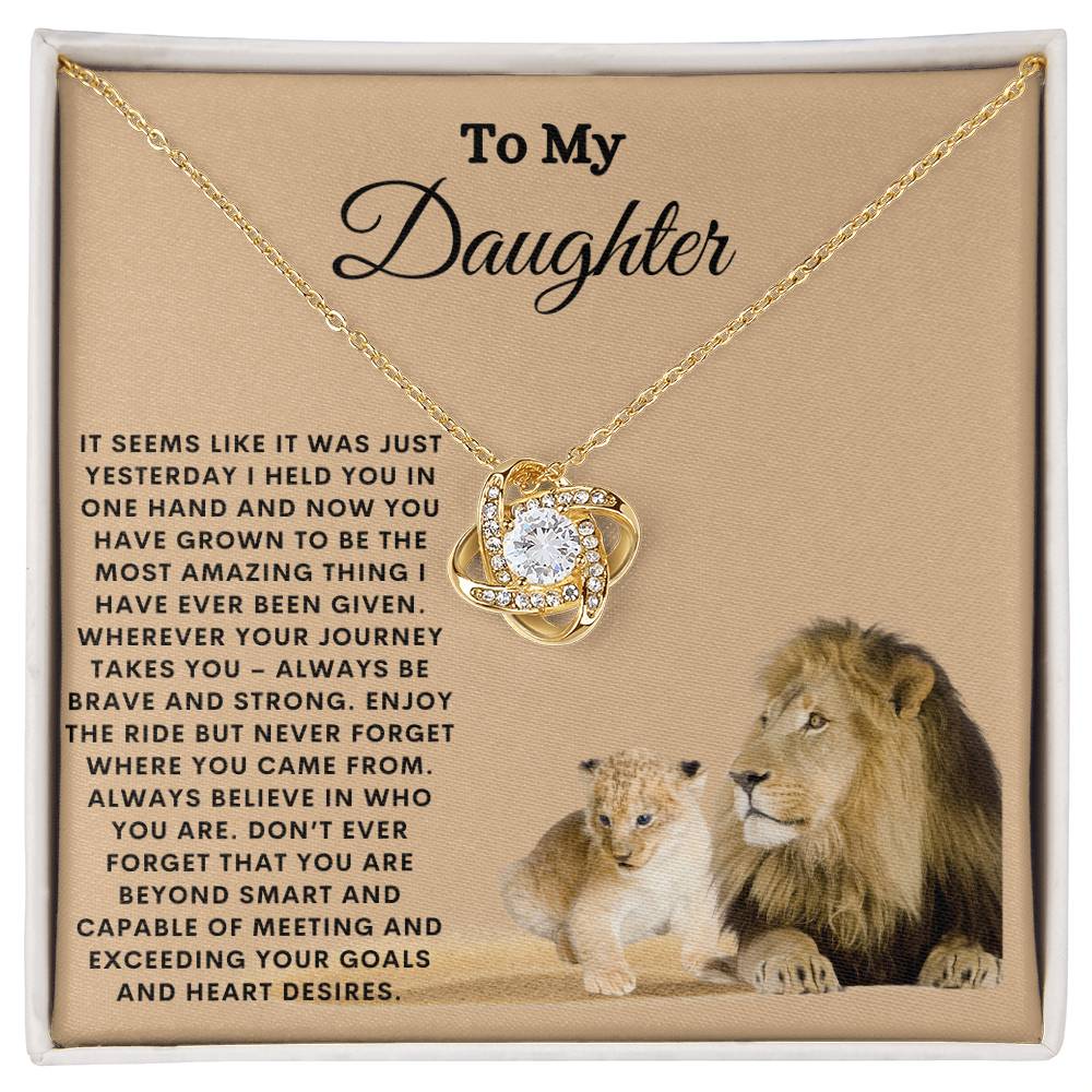 To My Daughter | Love Knot Necklace