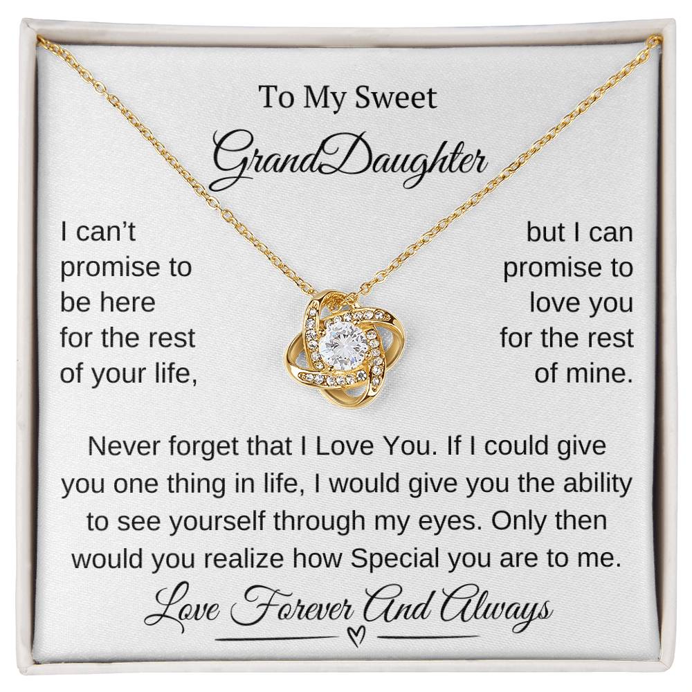 To My Granddaughter | Love Knot Necklace | Limited Supply