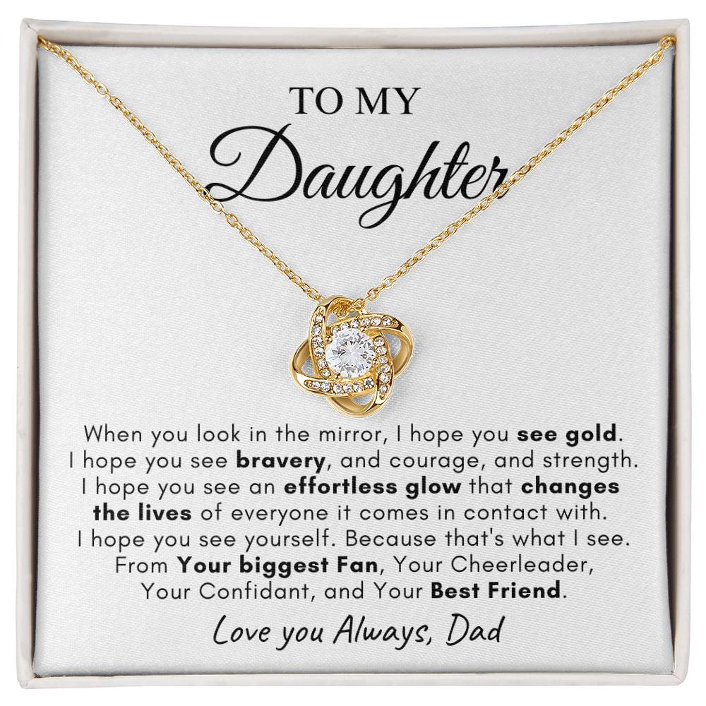 To My Daughter | Love Knot Necklace | Love You Always