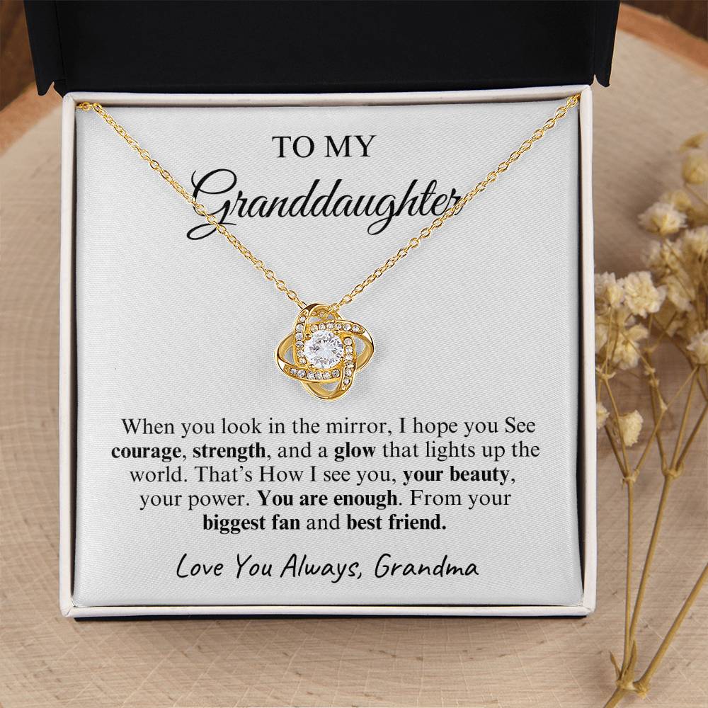 To My Granddaughter | Love Knot Necklace | Love You Always