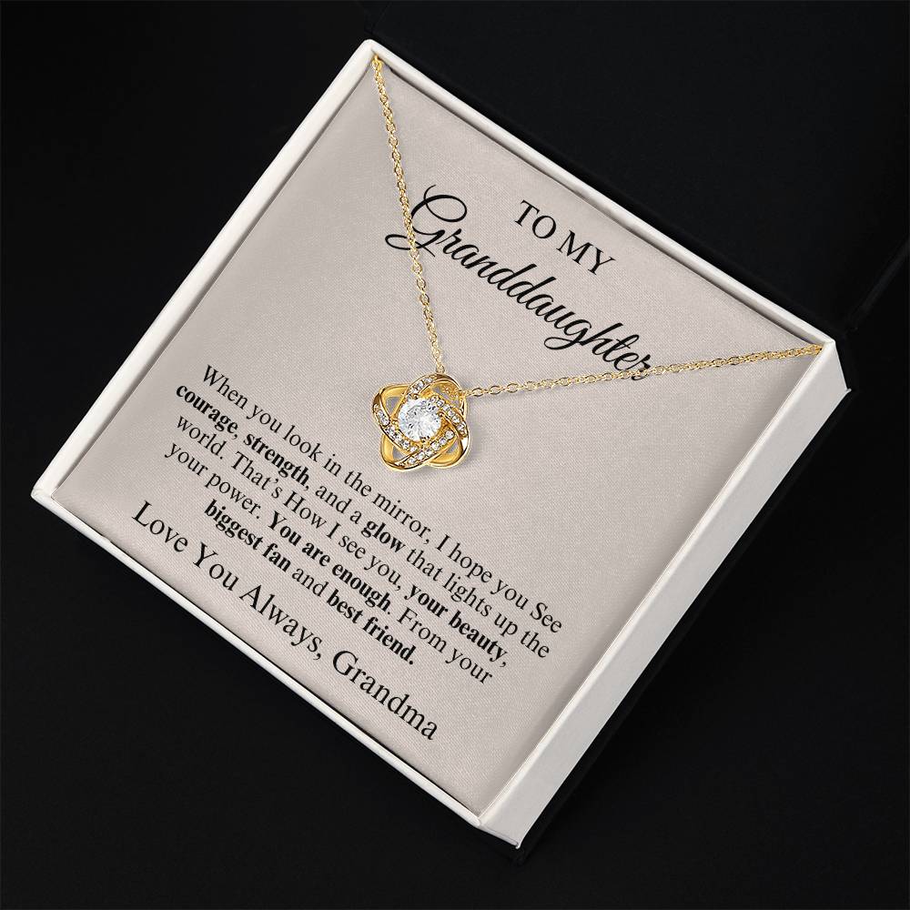 To My Granddaughter | Love Knot Necklace | Love Always Grandma