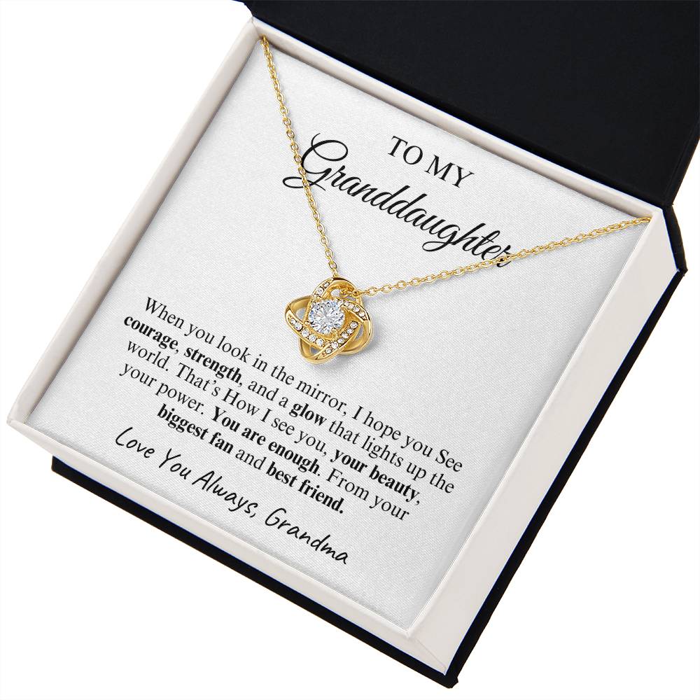 To My Granddaughter | Love Knot Necklace | Love You Always