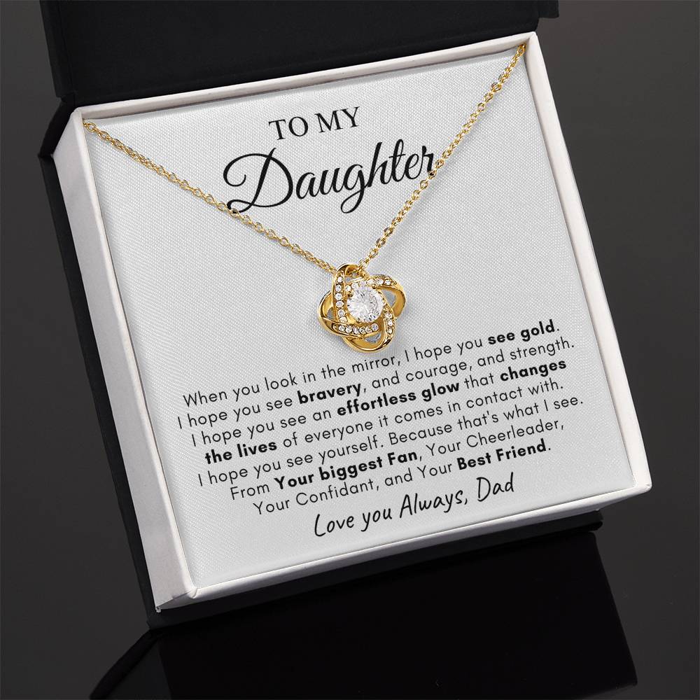 To My Daughter | Love Knot Necklace | Love You Always