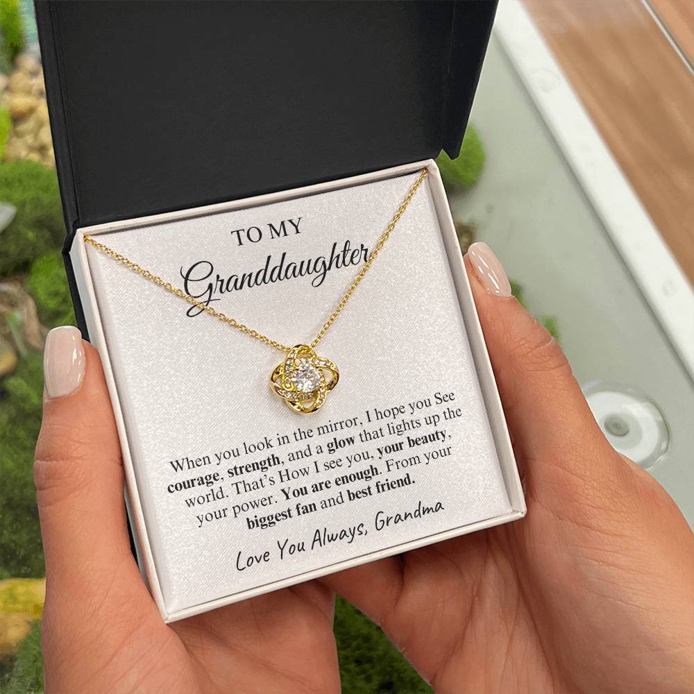 To My Granddaughter | Love Knot Necklace | Love You Always