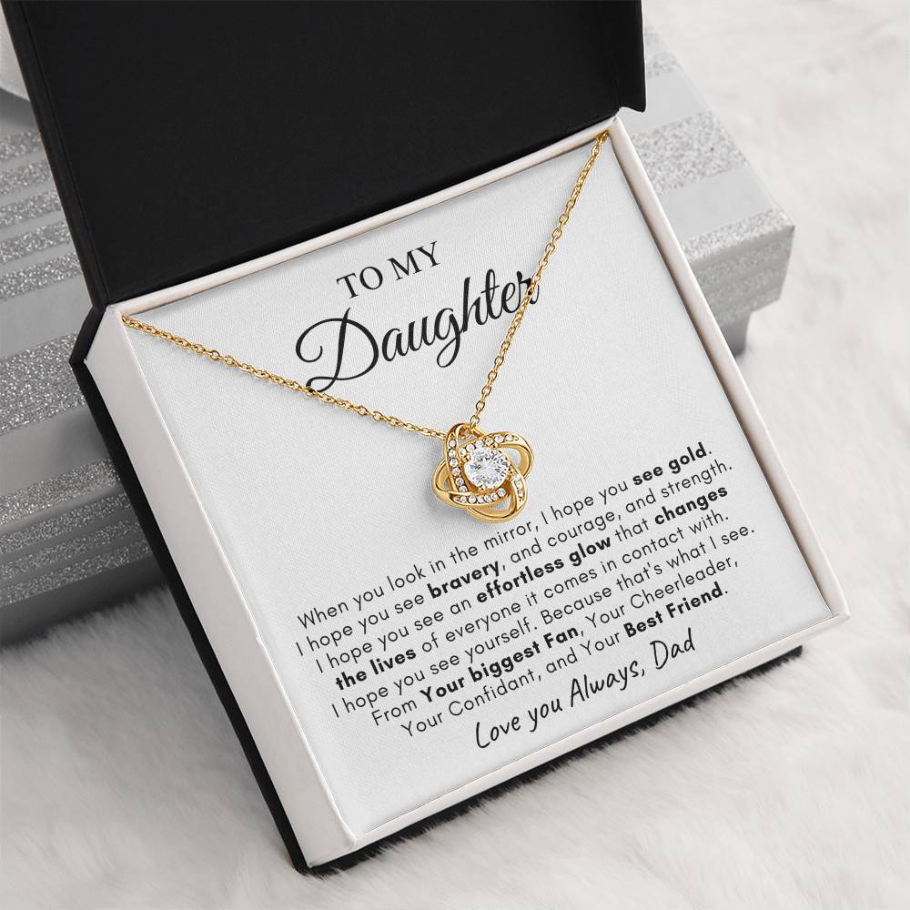 To My Daughter | Love Knot Necklace | Love You Always