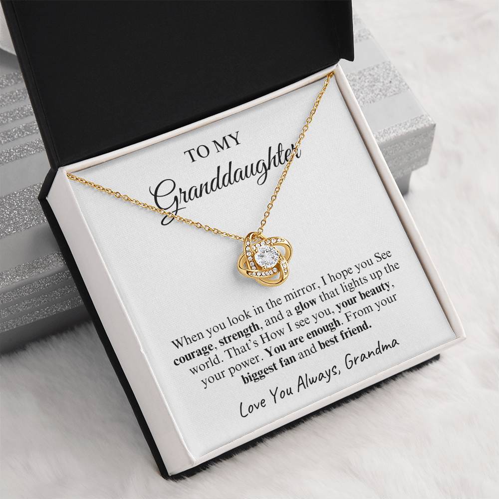 To My Granddaughter | Love Knot Necklace | Love You Always