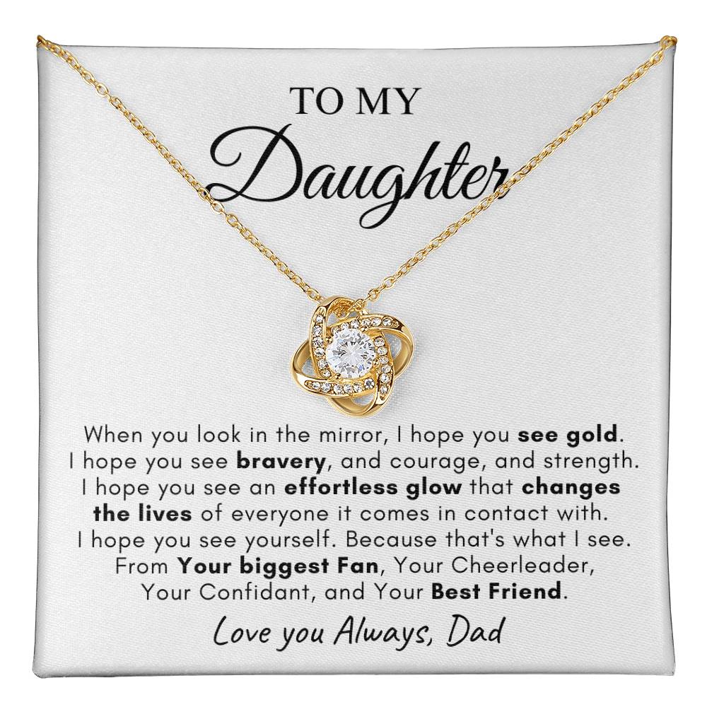 To My Daughter | Love Knot Necklace | Love You Always