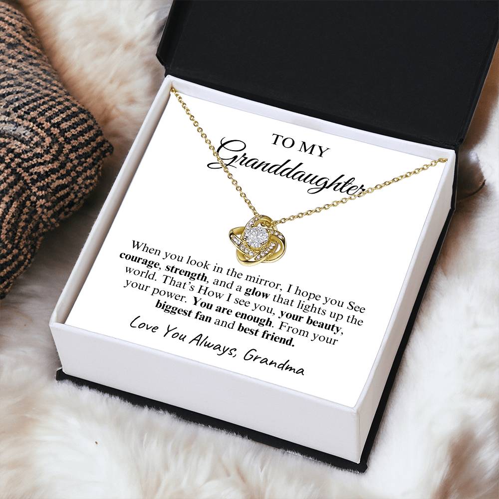 To My Granddaughter | Love Knot Necklace | Love You Always