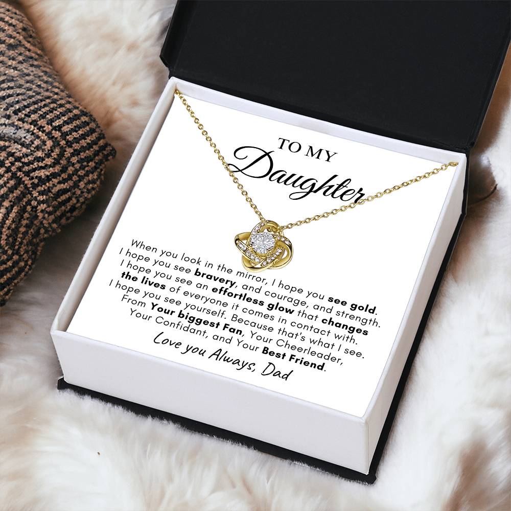 To My Daughter | Love Knot Necklace | Love You Always