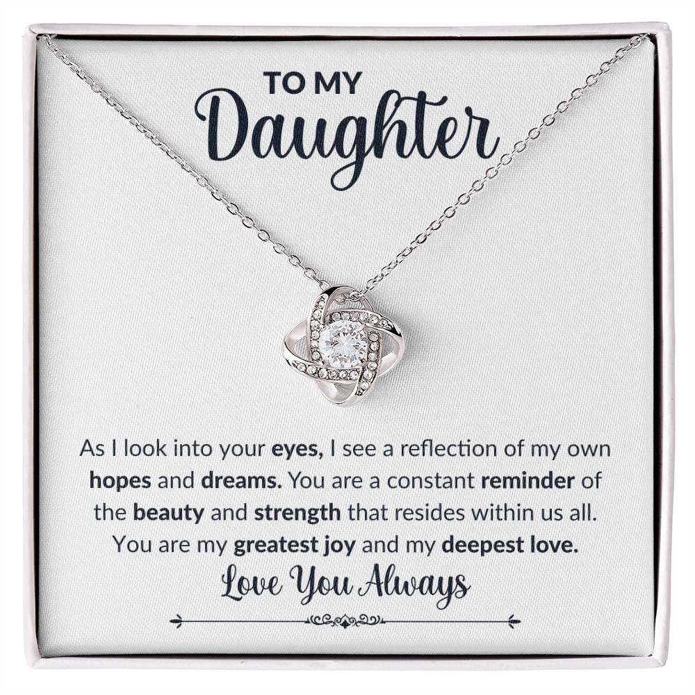 To My Daughter | Love Knot Necklace | Love You Always