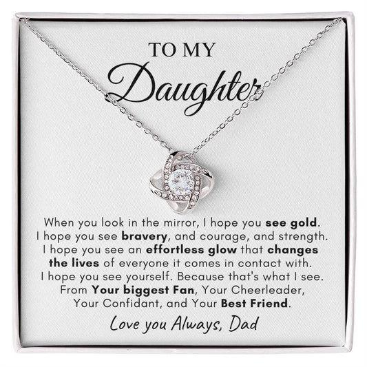 To My Daughter | Love Knot Necklace | Love You Always