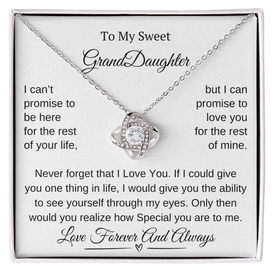 To My Granddaughter | Love Knot Necklace | Limited Supply